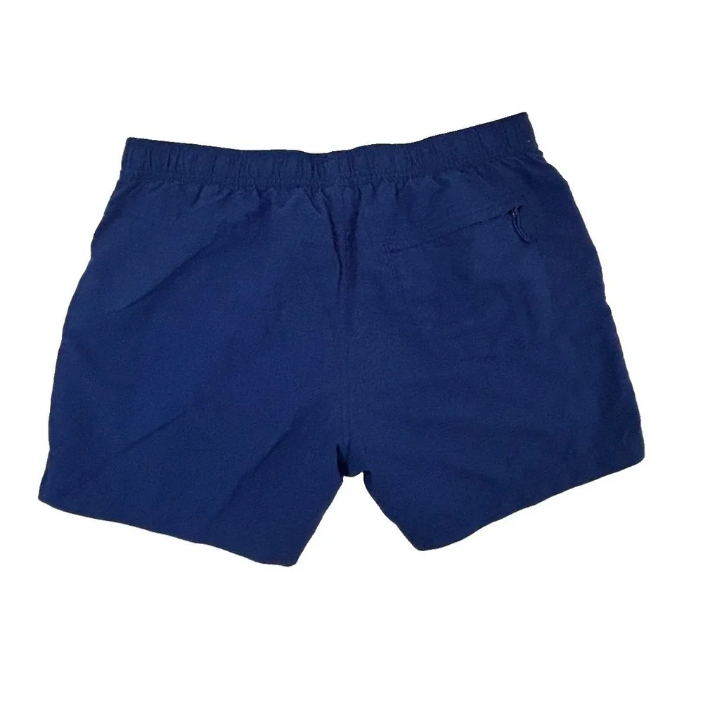 The North Face Class V Water Shorts Men L Blue Lined Swim Hiking Zip Pocket 0733